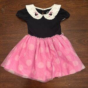 Disney Black and Pink Polka Dot Tulle Dress Costume